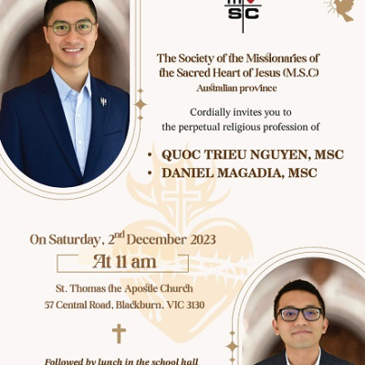 Missionaries Of The Sacred Heart Msc Australia An Invitation