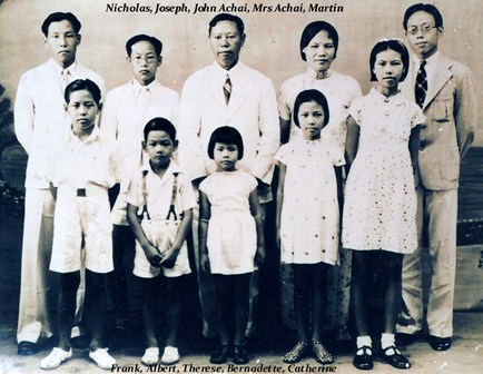 Fr Albert younger version with his family