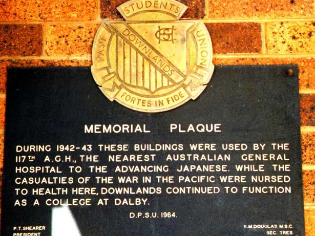 Toowoomba Downlands College Roll of Honour -  Plaque