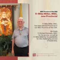 Newly-elected US Provincial Superior, Mike Miller MSC