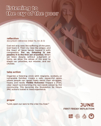 Chevalier Family Justice and Peace, First Friday, June 2026.