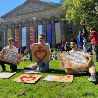 Our MSC students march for justice and refugees – Palm Sunday