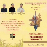 Vietnam MSC Ordinations on Saturday