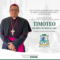 Rev Timoteo Solórzano Rojas, M.S.C. From Auxiliary to Bishop of Tarma, Peru.