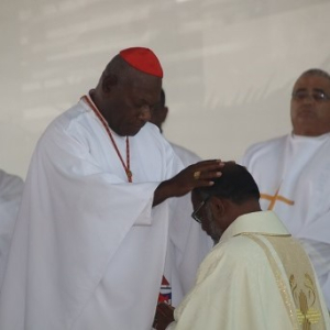 Celebrating the episcopal ordination of Simon Mani MSC, Kiribati